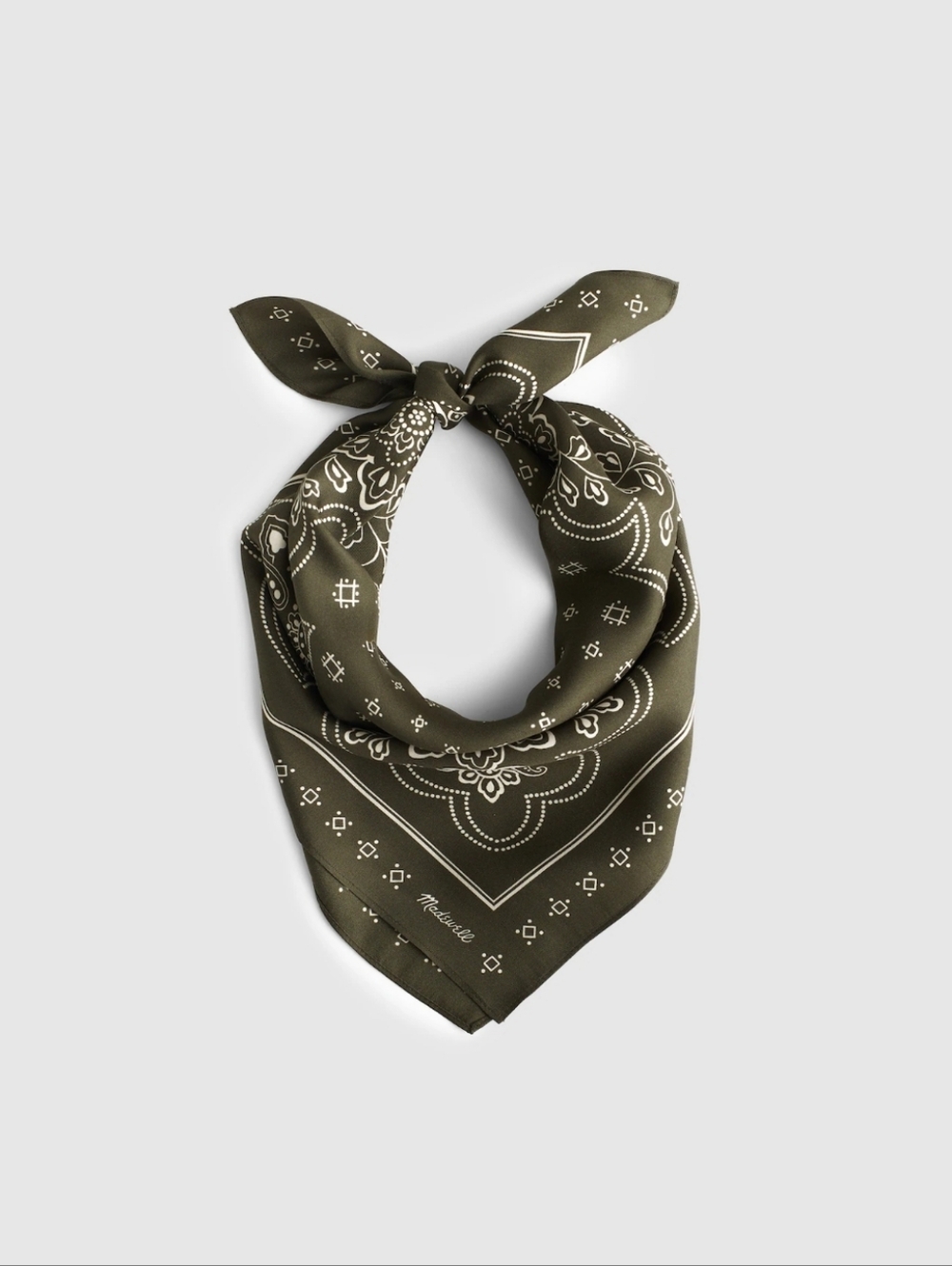 Madewell Medium Silk Bandana - Picture 2 of 5